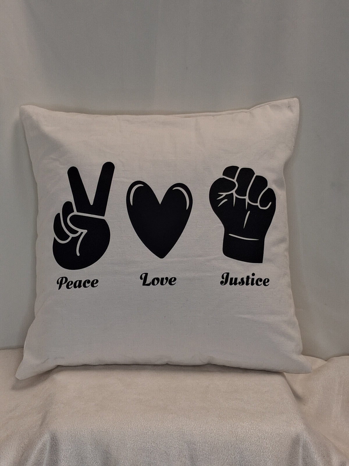 Peace Love Justice Pillow